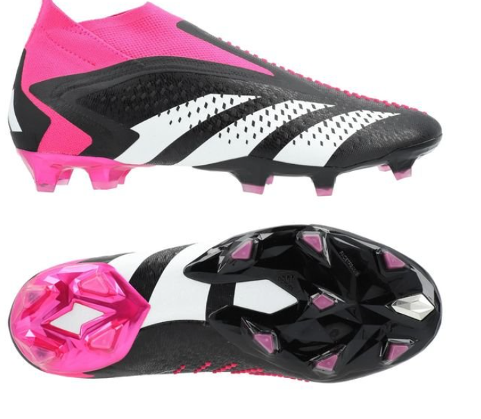 adidas Predator Accuracy + FG Own Your Football – Schwarz/Weiß/Pink